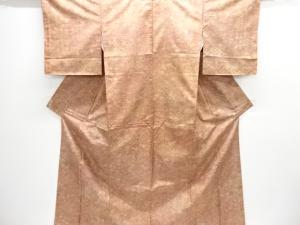 未使用品　草花模様本場大島紬着物(染)